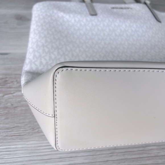 MICHAEL KORS kelli large two-tone logo tote bag NWT - Picture 8 of 16